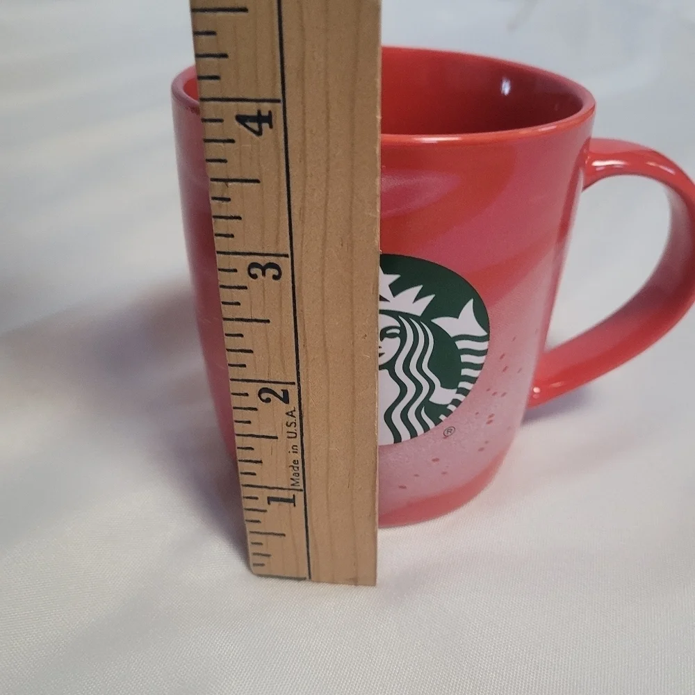 Starbucks Red/ Pink Swirl 2024 Coffee Tea Mug Cup 11oz
